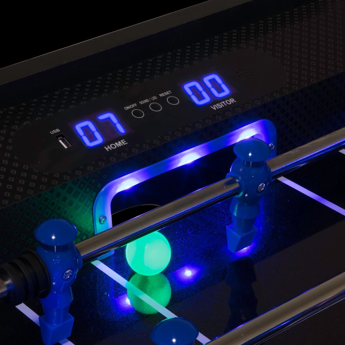 LED Light Up 56 Inch Foosball Table