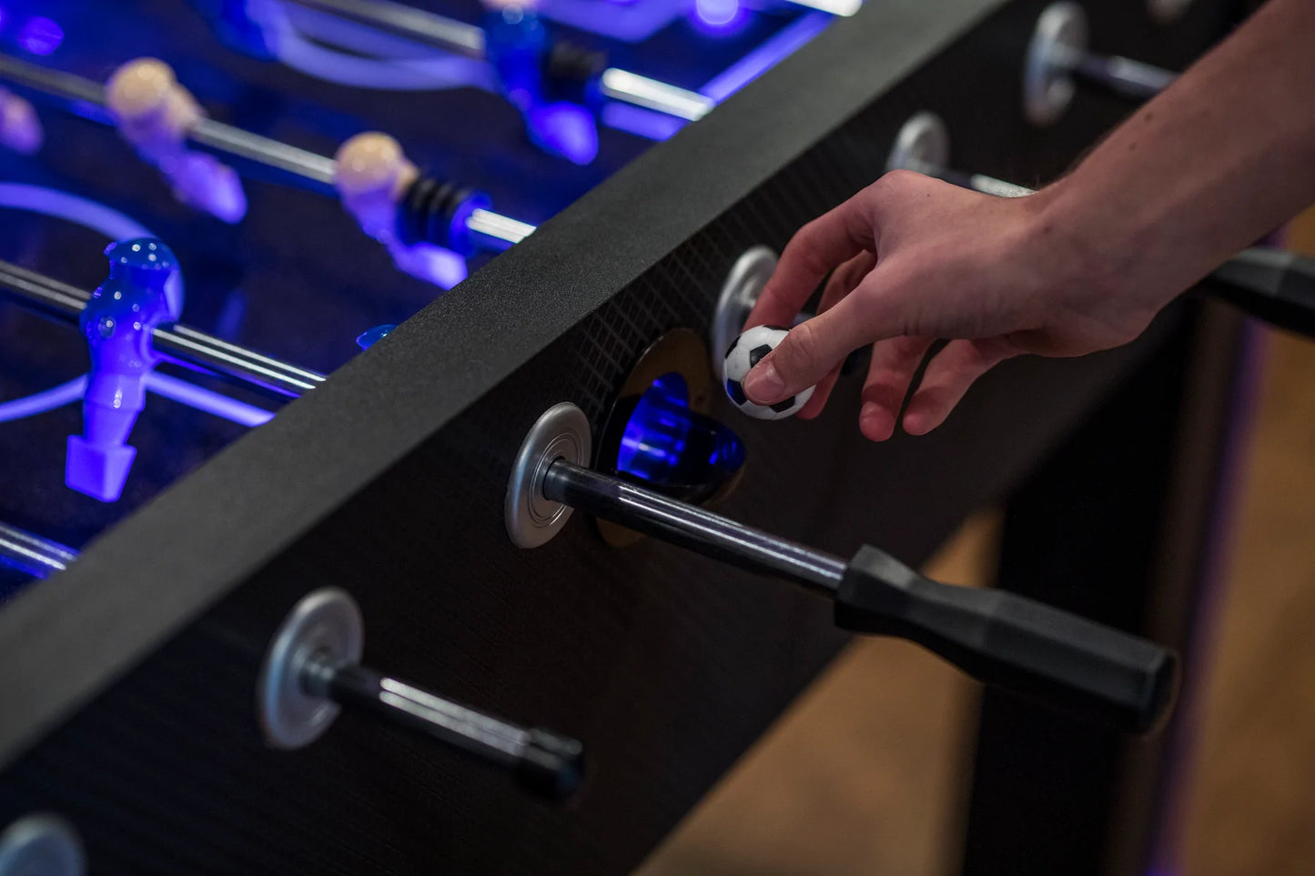 LED Light Up 56 Inch Foosball Table