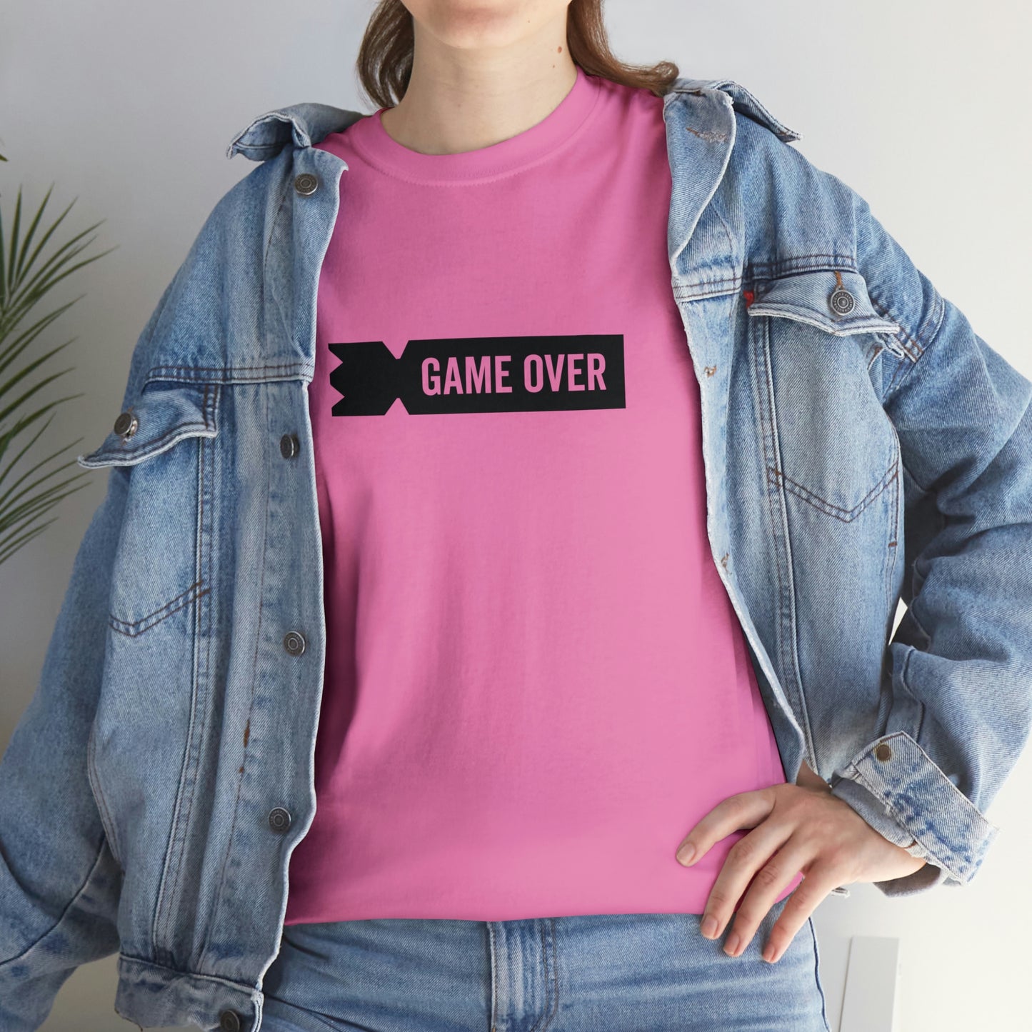 Kubb Game Over Yard Game T Shirt Unisex Heavy Cotton Backyard Game T-Shirt