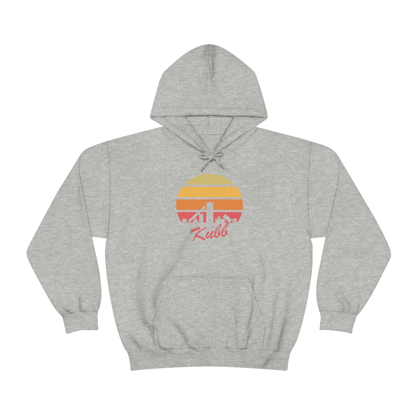 Retro Kubb Yard Game Unisex Heavy Blend™ Hooded Sweatshirt