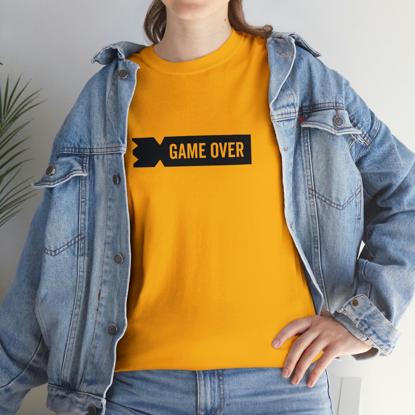 Kubb Game Over Yard Game T Shirt Unisex Heavy Cotton Backyard Game T-Shirt