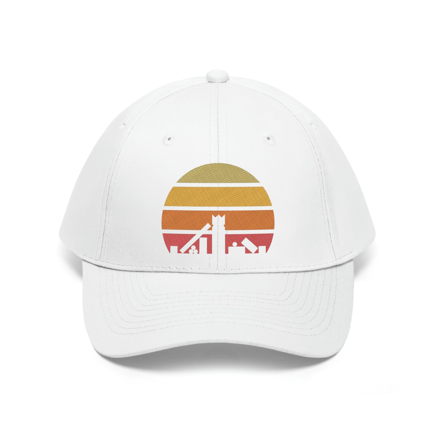 Retro Kubb Yard Game Unisex Baseball Cap