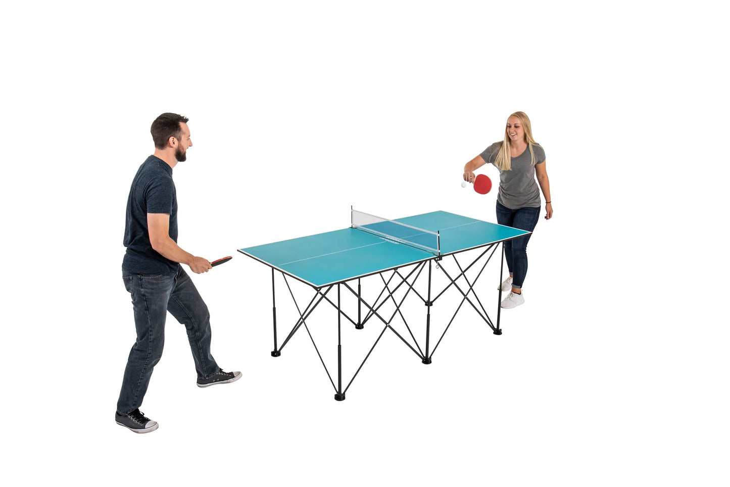 Pop Up 6 Foot Table Tennis with Net