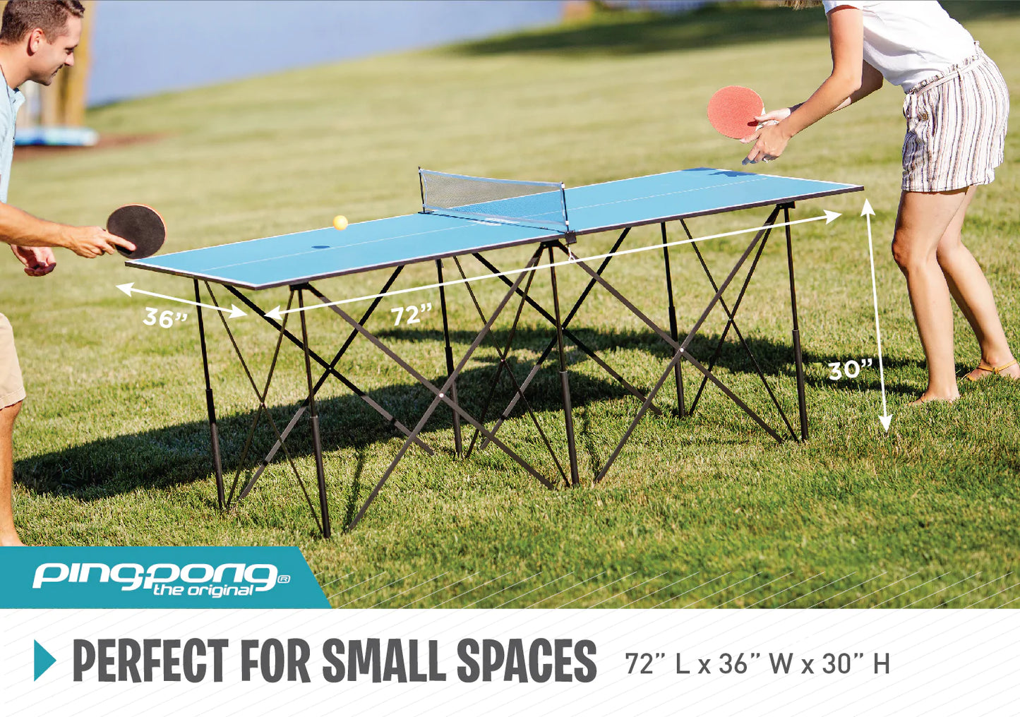 Pop Up 6 Foot Table Tennis with Net