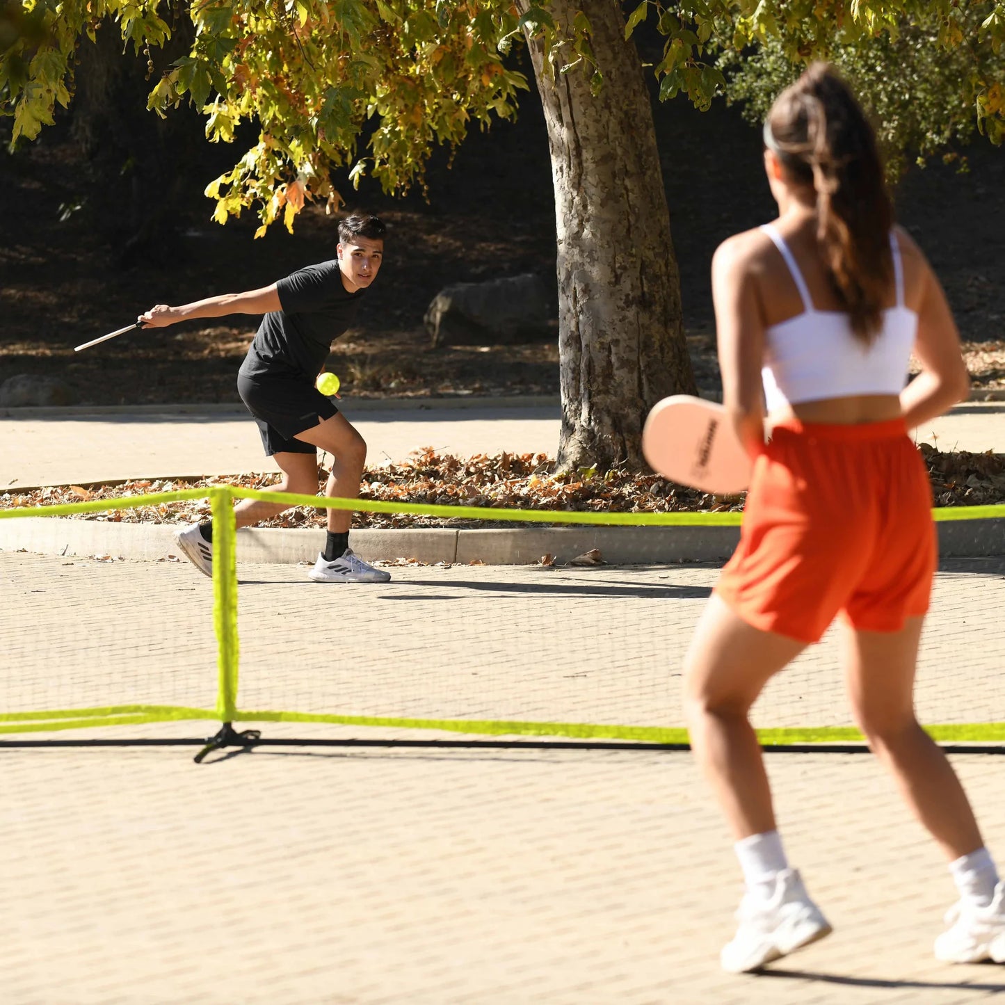 Four Square Pickleball Net and Paddles