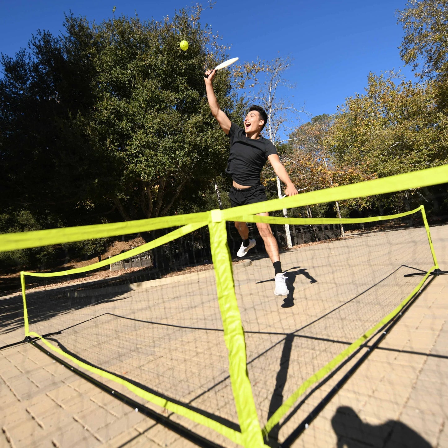 Four Square Pickleball Net and Paddles