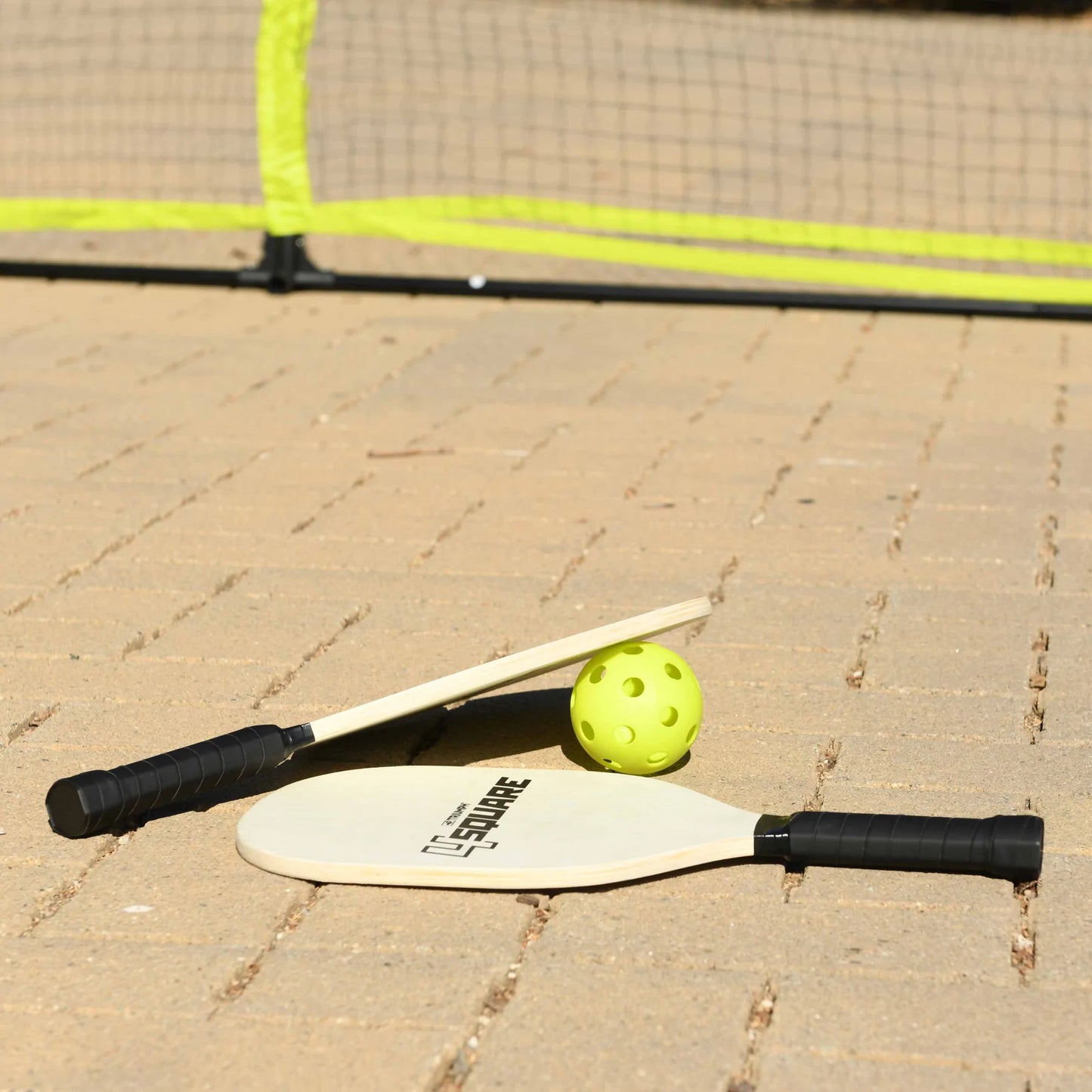 Four Square Pickleball Net and Paddles