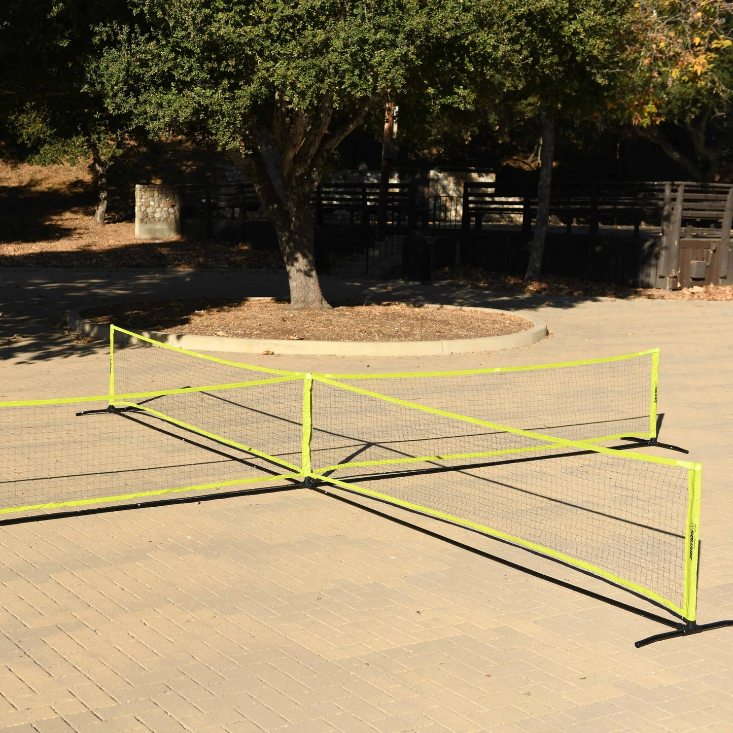 Four Square Pickleball Net and Paddles