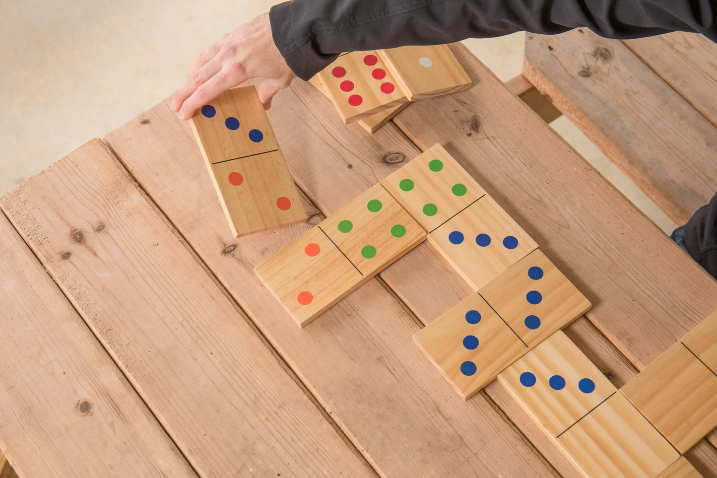 Giant Wooden Yard Domino Set