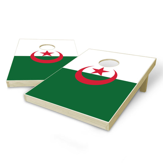 Algeria Flag Tailgate Cornhole Set