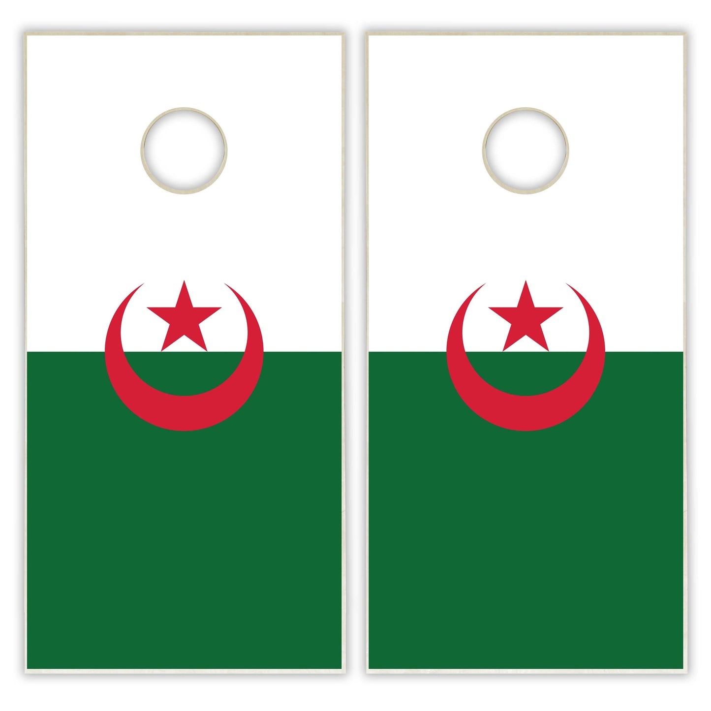 Algeria Flag Cornhole Set