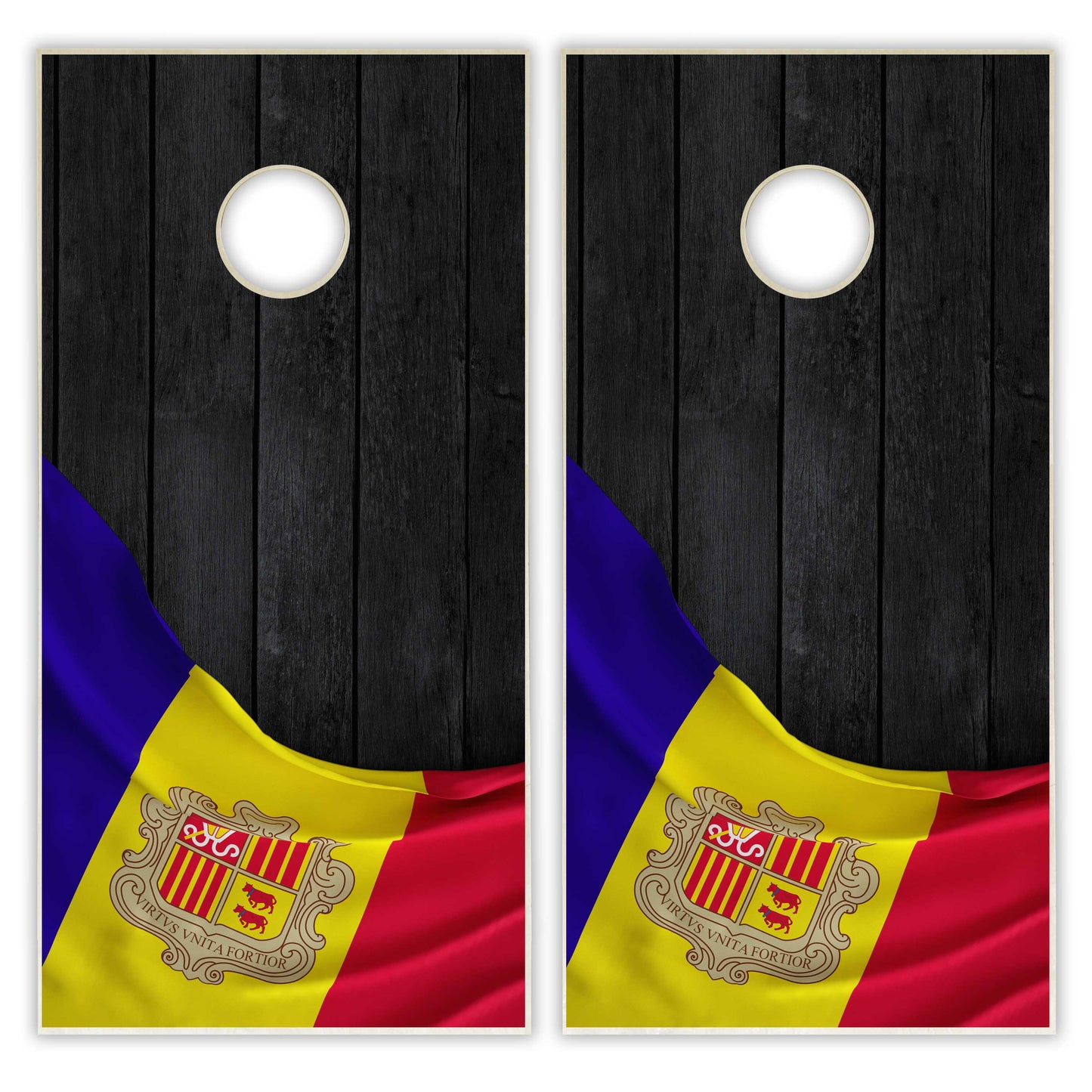 Andorra Flag Cornhole Set