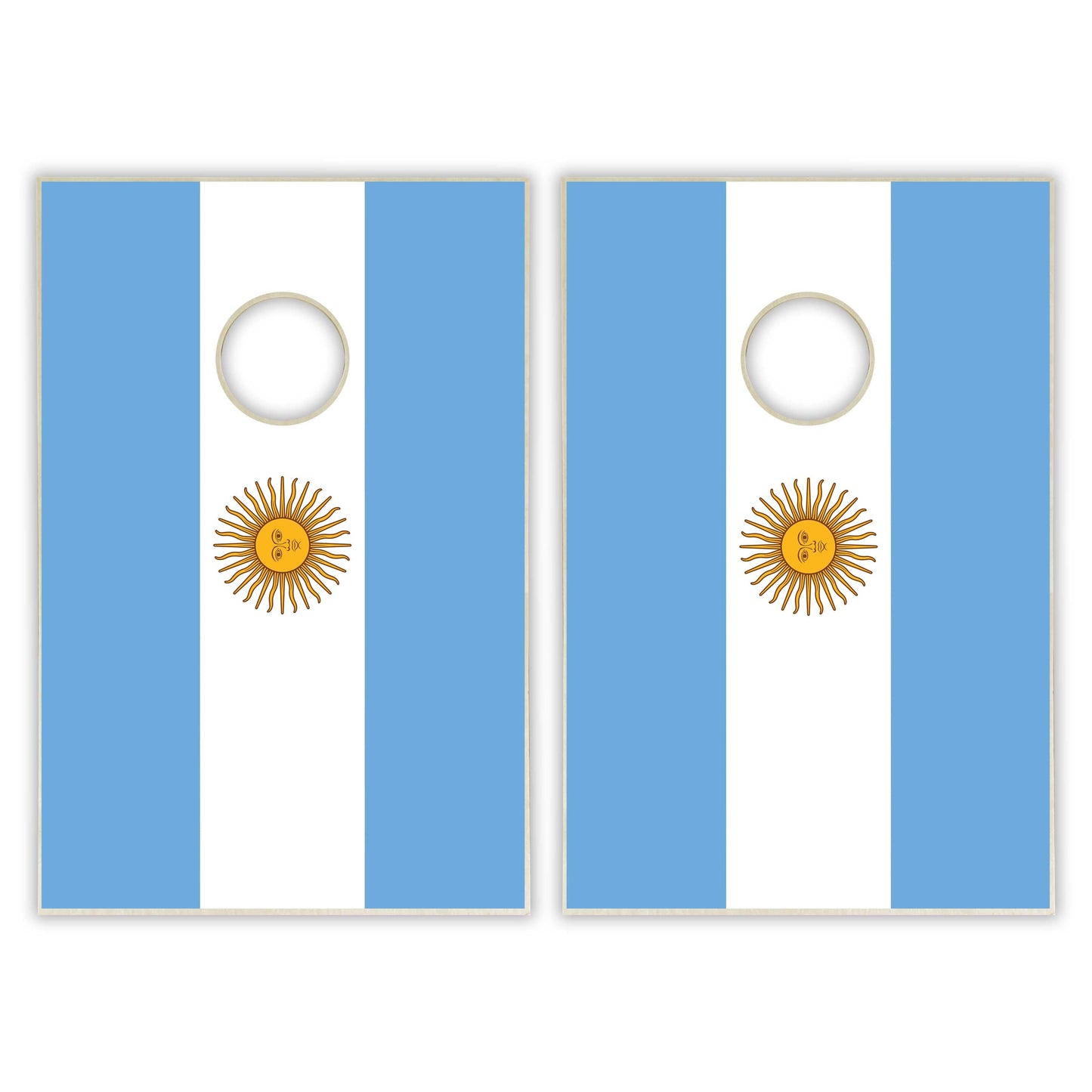 Argentina Flag Tailgate Cornhole Set