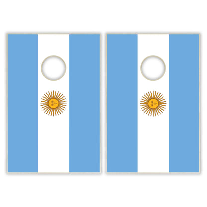 Argentina Flag Tailgate Cornhole Set
