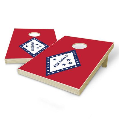Arkansas State Flag Tailgate Cornhole Set