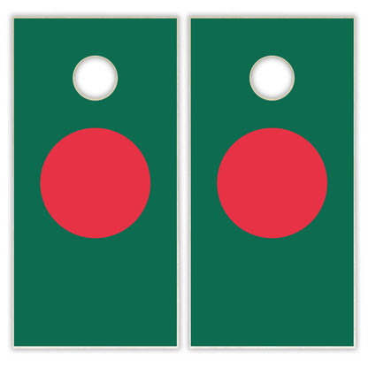 Bangladesh Flag Cornhole Set