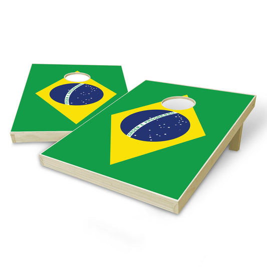 Brazil Flag Tailgate Cornhole Set