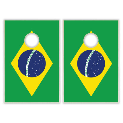 Brazil Flag Tailgate Cornhole Set