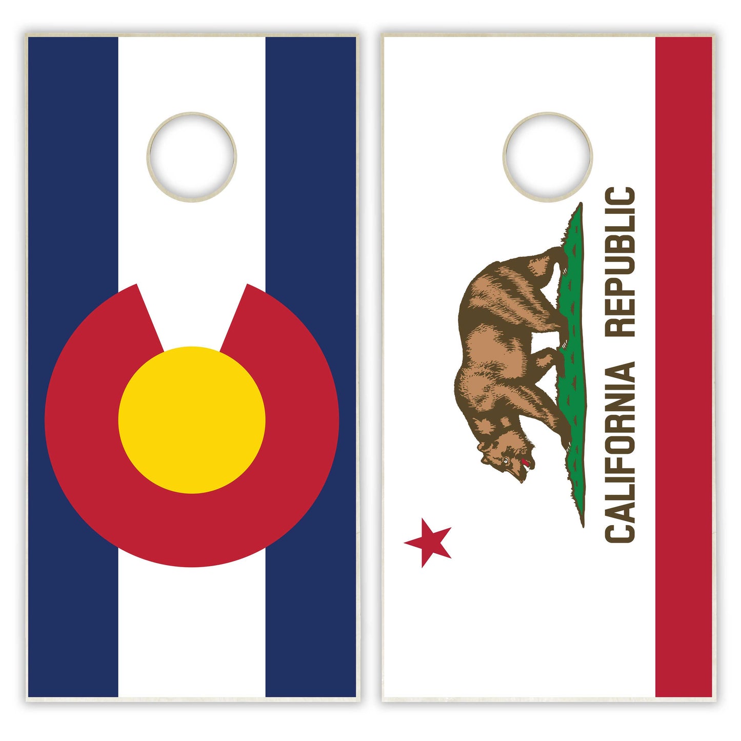 Mix and Match State Flag Regulation Cornhole Set