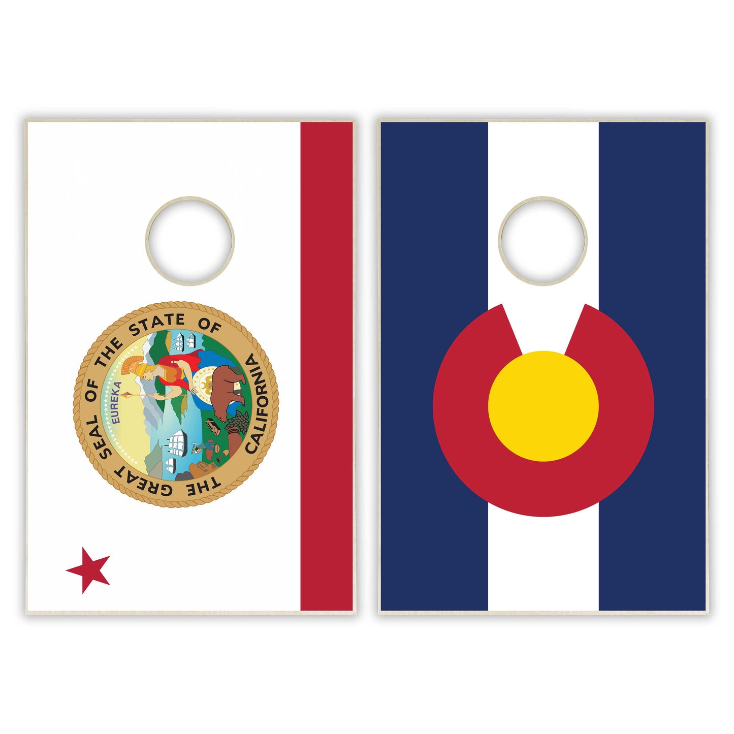 Mix and Match State Flag Tailgate Cornhole Set