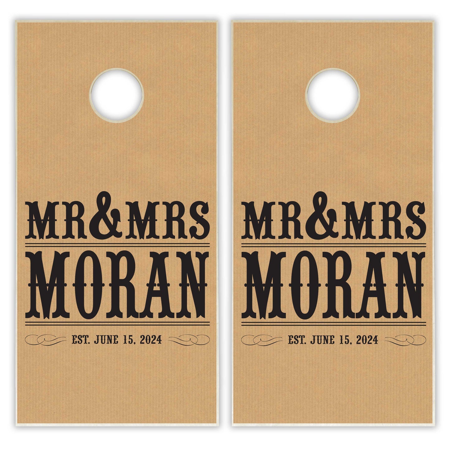 Customized Mr. and Mrs. Wedding Cornhole Boards