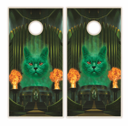 Cat the Great and Powerful Cornhole Boards