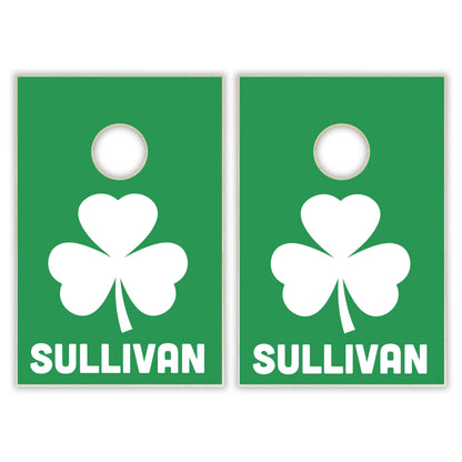 Customized Clover Name Tailgate Cornhole Set