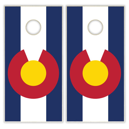 Colorado State Flag Cornhole Set