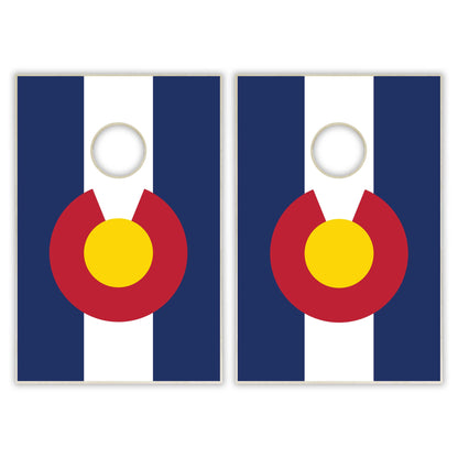 Colorado State Flag Tailgate Cornhole Set