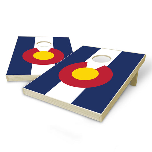 Colorado State Flag Tailgate Cornhole Set