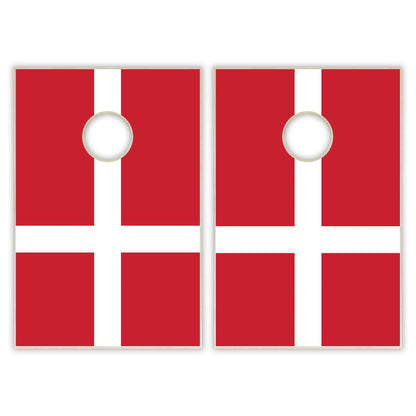Denmark Flag Tailgate Cornhole Set