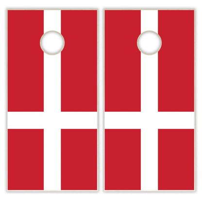 Denmark Flag Cornhole Set