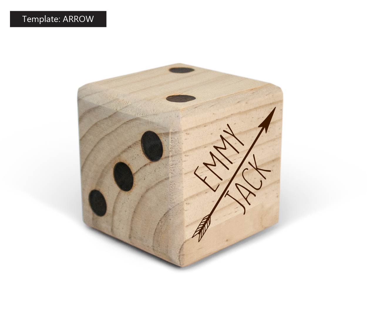 Customized Giant Wooden Yard Dice