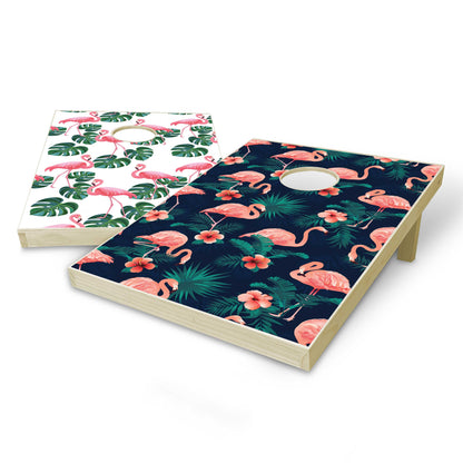 Flamingo Tailgate Cornhole Set