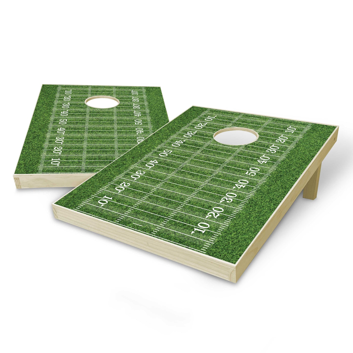 Football Field Tailgate Cornhole Set