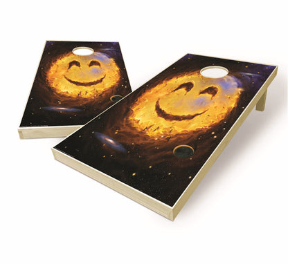 Galaxy Smile Cornhole Boards