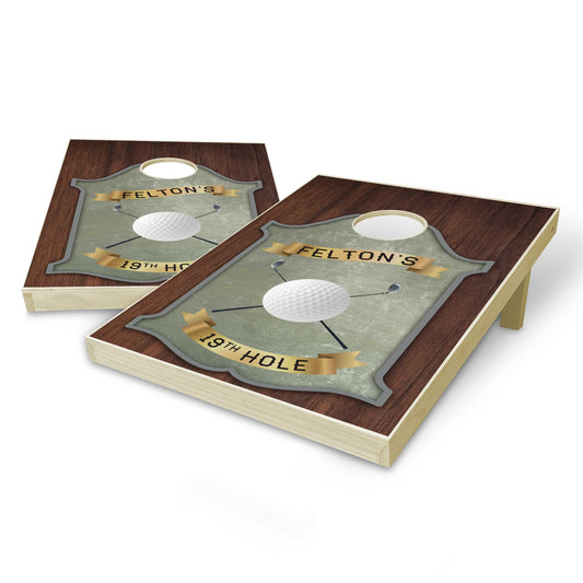 Customized Golf 19th Hole Tailgate Cornhole Set