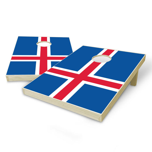 Iceland Flag Tailgate Cornhole Set