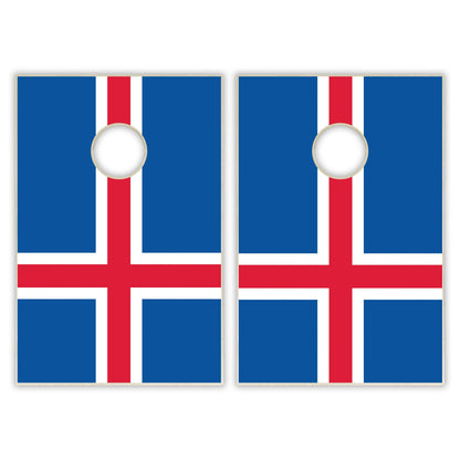 Iceland Flag Tailgate Cornhole Set