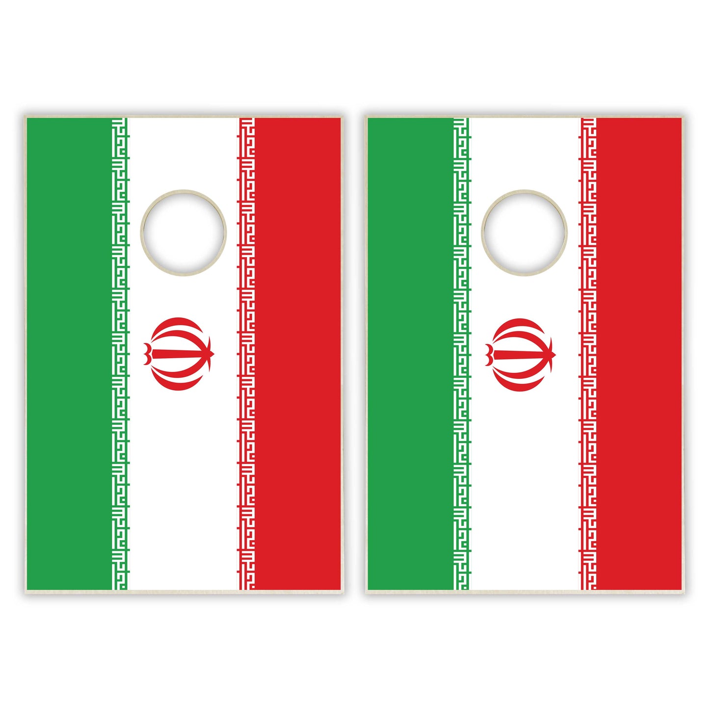 Iran Flag Tailgate Cornhole Set