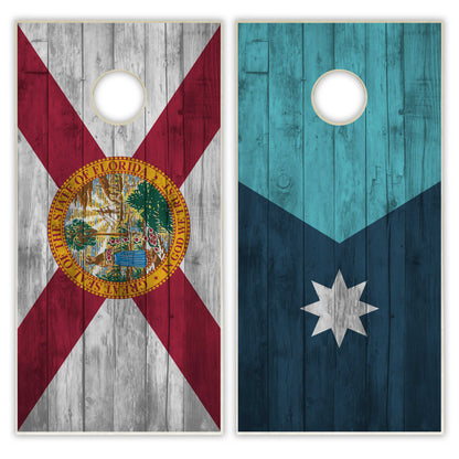 Mix and Match State Flag Regulation Cornhole Set