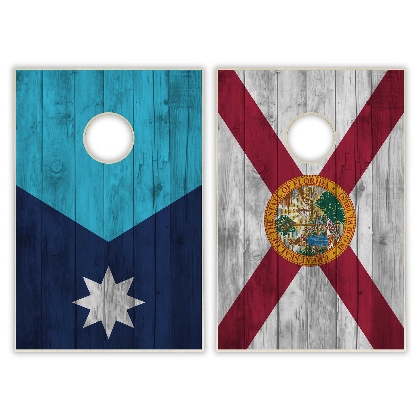 Mix and Match State Flag Tailgate Cornhole Set