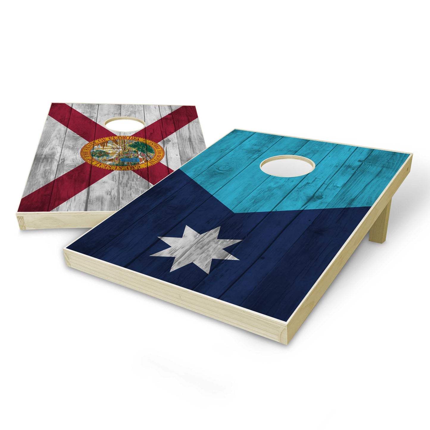 Mix and Match State Flag Tailgate Cornhole Set