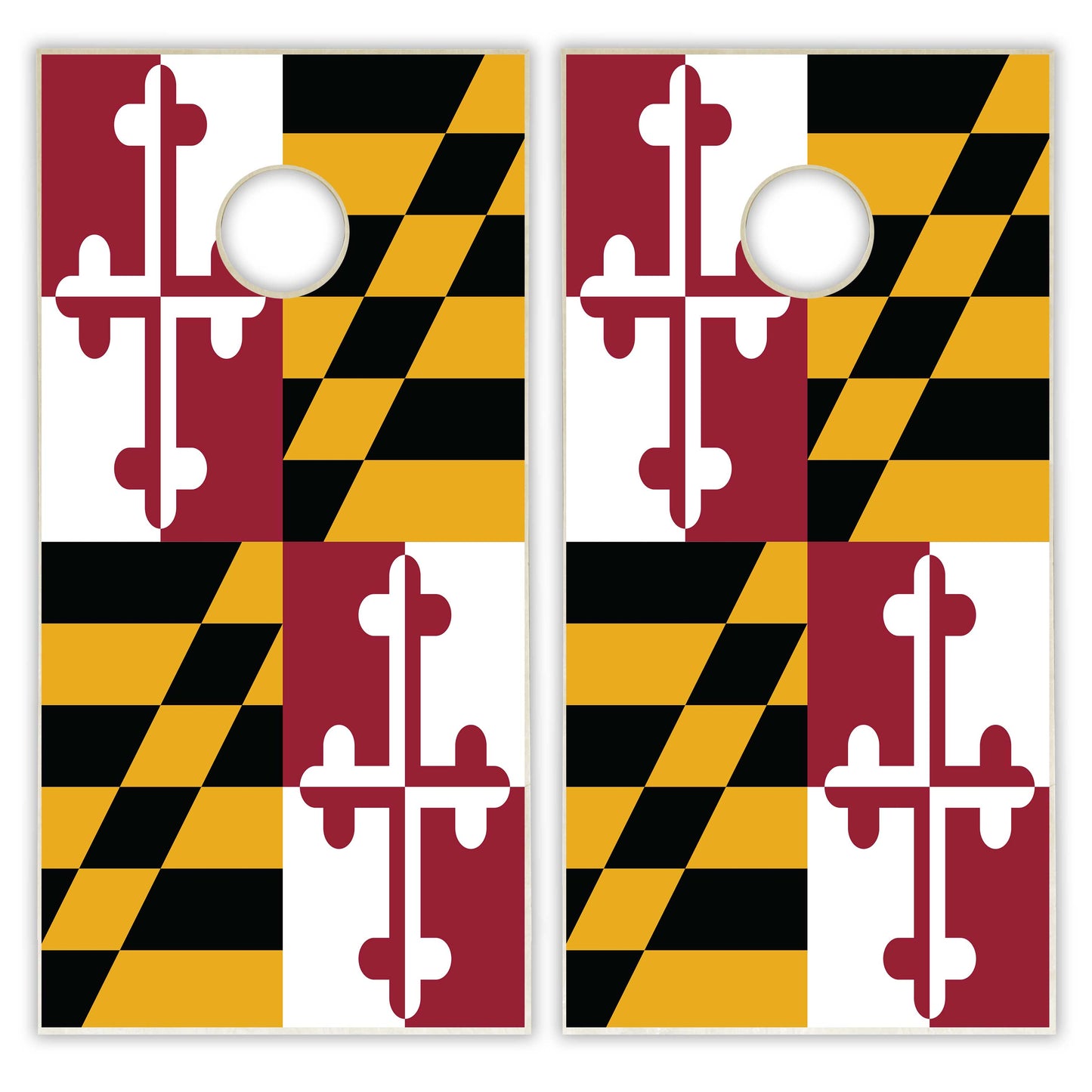 Maryland State Flag Cornhole Set