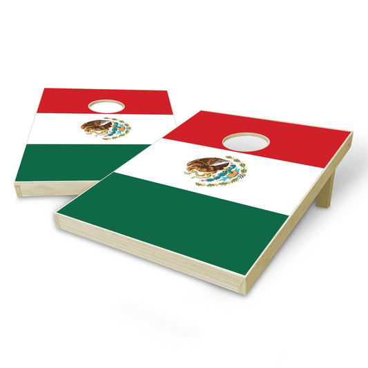 Mexico Flag Tailgate Cornhole Set