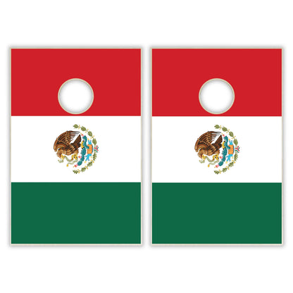 Mexico Flag Tailgate Cornhole Set