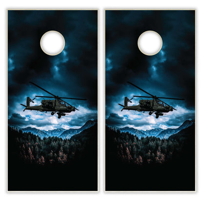 Military Helicopter Tailgate Cornhole Set