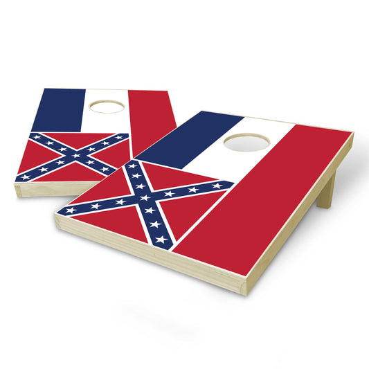 Mississippi State Flag Tailgate Cornhole Set