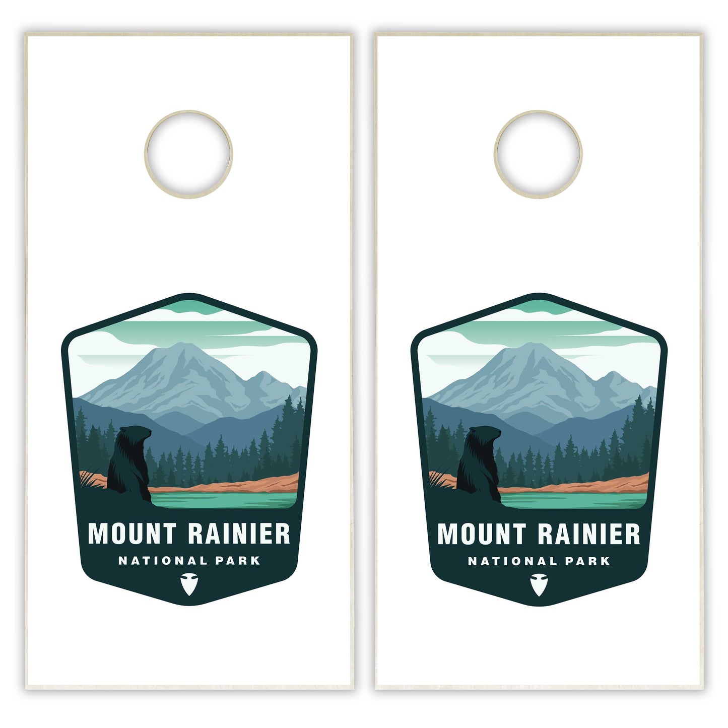 Mount Rainier National Park Cornhole Boards
