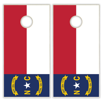 North Carolina State Flag Cornhole Set